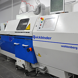 Thermal gluing equipment Wohlenberg Quickbinder